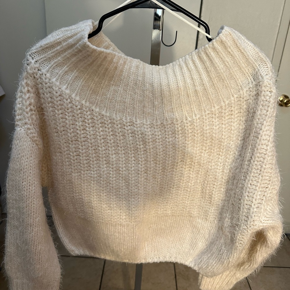 Love Tree Cream Knit Sweater